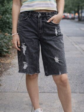 Steve Madden Kids Charcoal Washed Denim Pants